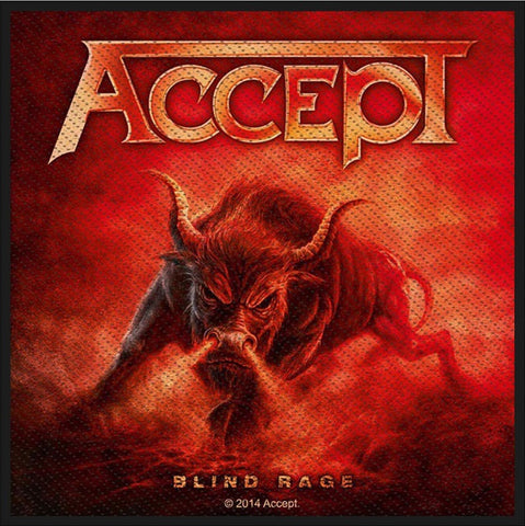 Accept | Blind Rage Woven Patch