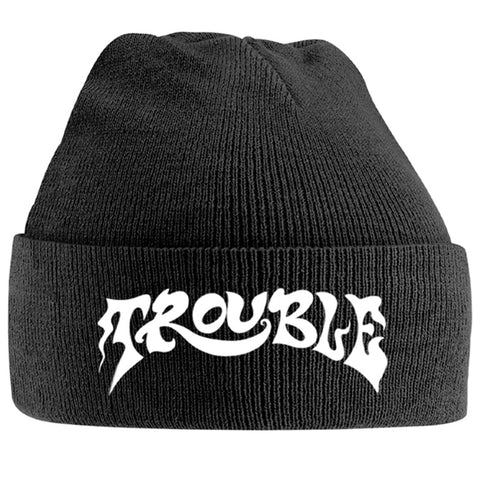 Trouble | Beanie Stitched White Logo