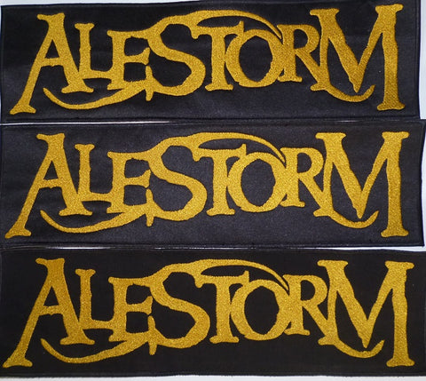Alestorm | Backstripe Stitched Gold Logo