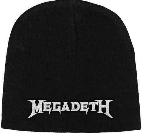 Megadeth | Beanie Stitched White Logo
