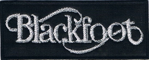 Blackfoot | Stitched Silver White Logo
