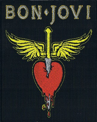 Bon Jovi | Stitched Heart And Dagger Logo