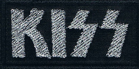 Kiss | Stitched Silver Mini Logo