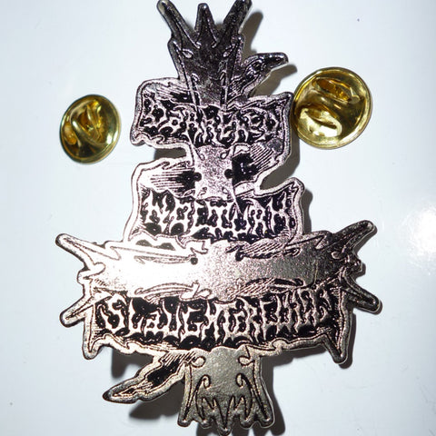Darkened Nocturn Slaughtercult | Pin Badge Cross Logo