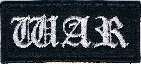 War | Stitched Mini White Logo