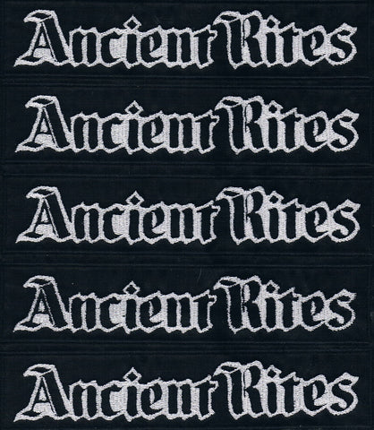 Ancient Rites | Stitched Stripe White Logo