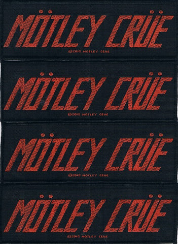 Motley Crue | Medium Size Logo Red Woven