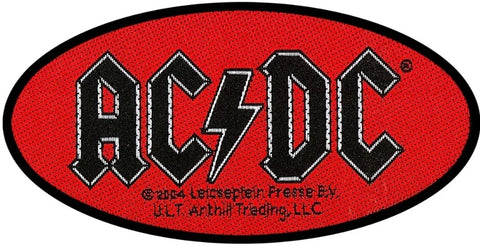 AC/DC | Oval Logo Red Woven Patch