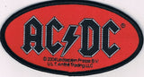 AC/DC | Oval Logo Red Woven Patch