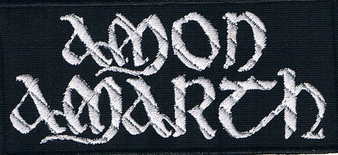 Amon Amarth | Stitched White Logo Patch
