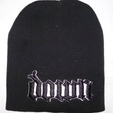 Down | Beanie Black White Logo