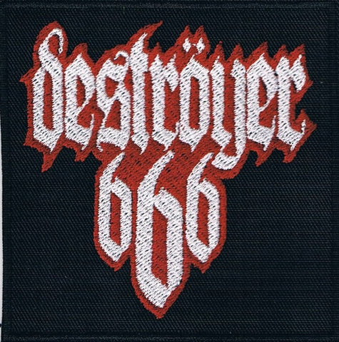 Destroyer 666 | Aufgenähtes rot-weißes Logo