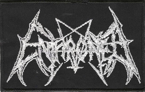 Enthroned | Stitched White Logo Patch