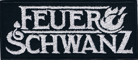 Feuer Schwanz | Stitched White Logo Patch