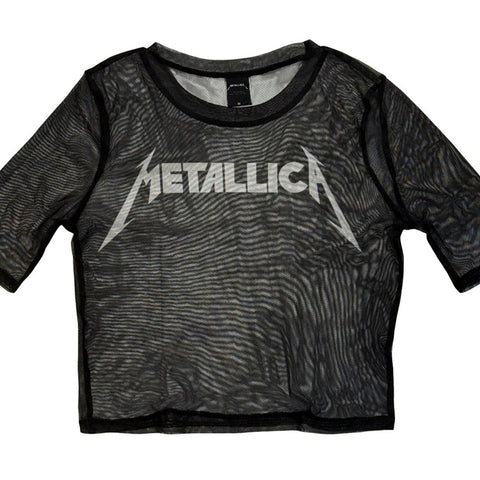 Metallica | Logo Mesh Crop GS