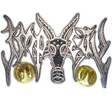 Impiety | Pin Badge Masked Goat Logo