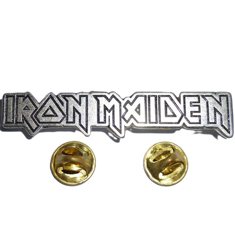 Iron Maiden | Pin Badge Long Logo