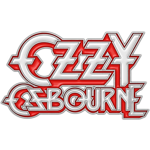 Ozzy Osbourne | Pin Badge Red White Logo