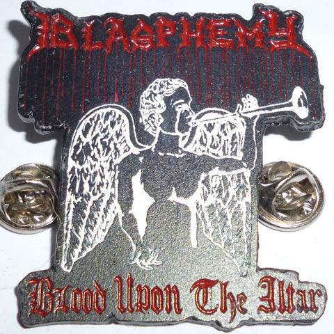 Blasphemy | Pin Badge Blood Upon Color