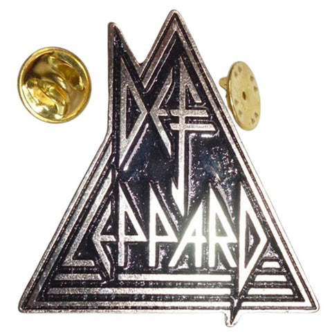 Def Leppard | Pin Badge Triangular Logo Black