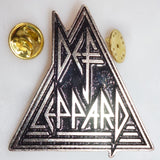 Def Leppard | Pin Badge Triangular Logo Black