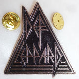 Def Leppard | Pin Badge Triangular Logo Black