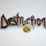 Destruction | Pin Badge Long Logo