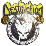 Destruction | Pin Badge 100% Thrasher Inside Color