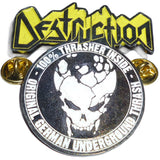 Destruction | Pin Badge 100% Thrasher Inside Color