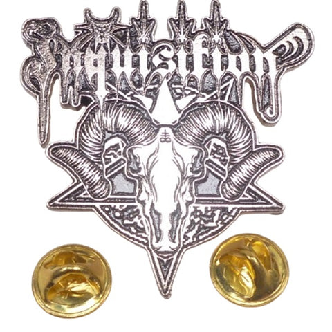 Inquisition | Pin Badge Penta Goat Skull