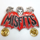 Misfits | Pin Badge Bat Skull Red