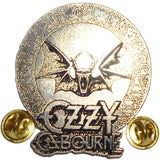 Ozzy Osbourne | Pin Badge Bat & Runes Silver