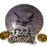 Ozzy Osbourne | Pin Badge Bat & Runes Silver
