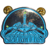 Scorpions | Pin Badge Blue Scorpion Logo
