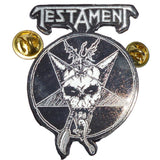 Testament | Pin Badge Legacy Black White Color