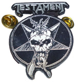 Testament | Pin Badge Legacy Black White Color