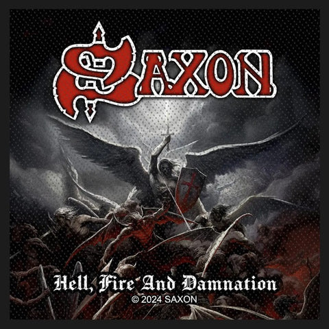 Saxon | Hell, Fire and Damnation Woven Patch