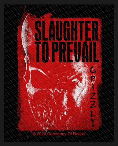 Slaughter to Previal | Grizzly Face Woven Patch
