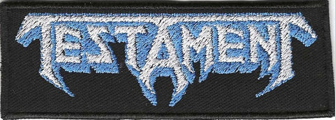 Testament | Stitched Blue White Logo