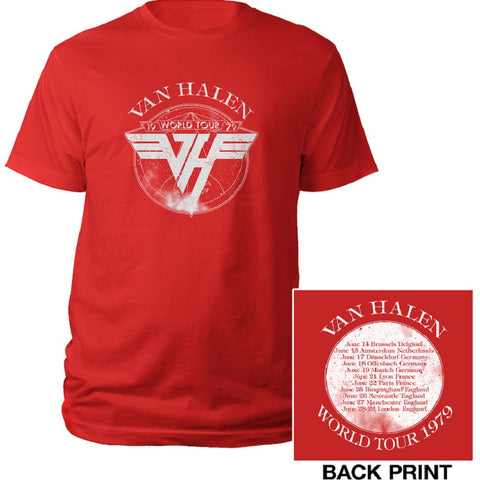 Van Halen | 1979 World Tour Red TS