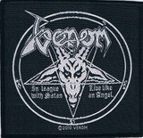 Venom | In League With Satan Square Woven Patch