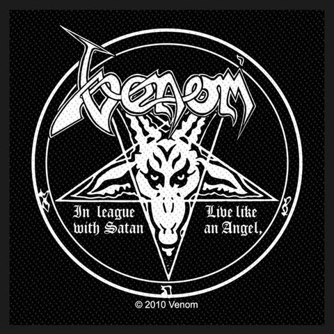 Venom | In League With Satan Square Woven Patch