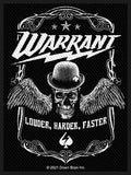 Warrant | Louder, Harder, Faster Woven Patch