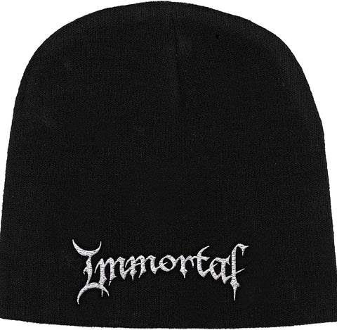 Immortal | Beanie Stitched White Logo