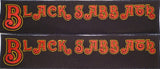 Black Sabbath | Backstripe Stitched Red Gold Logo