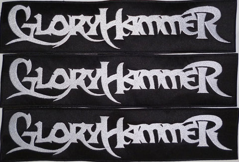 Gloryhammer | Backstripe Stitched White Logo