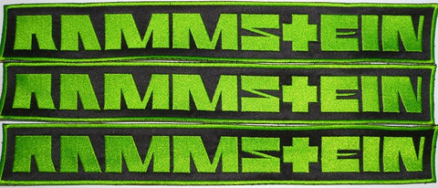 Rammstein | Backstripe Stitched Green Logo