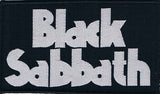 Black Sabbath | Woven White Logo