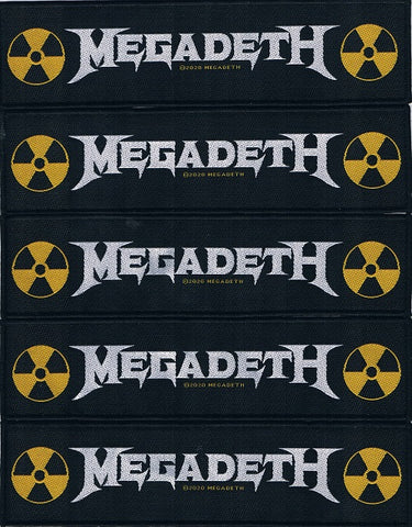 Megadeth | Woven Stripe Nuclear Logo