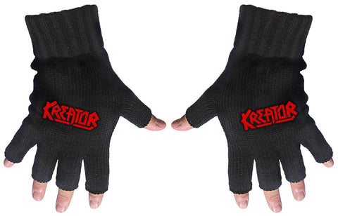 Kreator | Fingerless Gloves Red Logo
